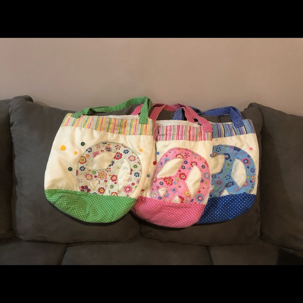 Lot of Peace Sign Bags